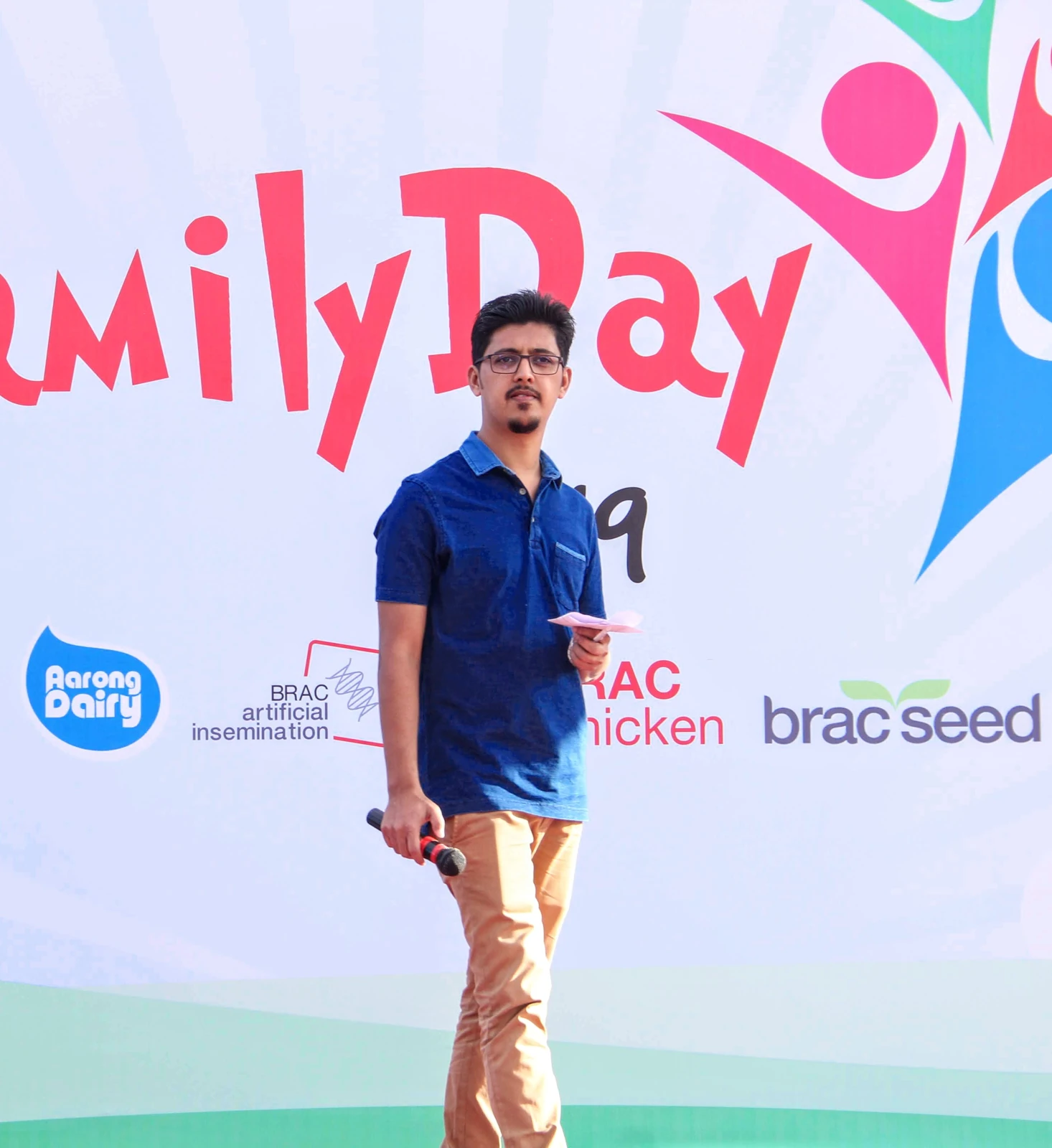 On stage at BRAC Family Day