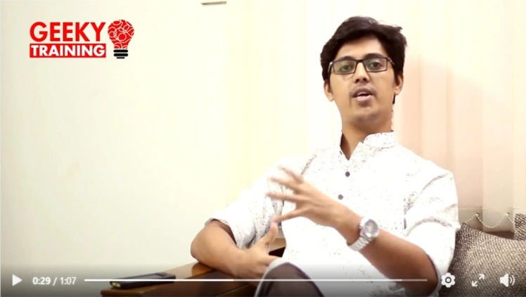 Nazmul Hasan sharing his GEEKY Social training experience