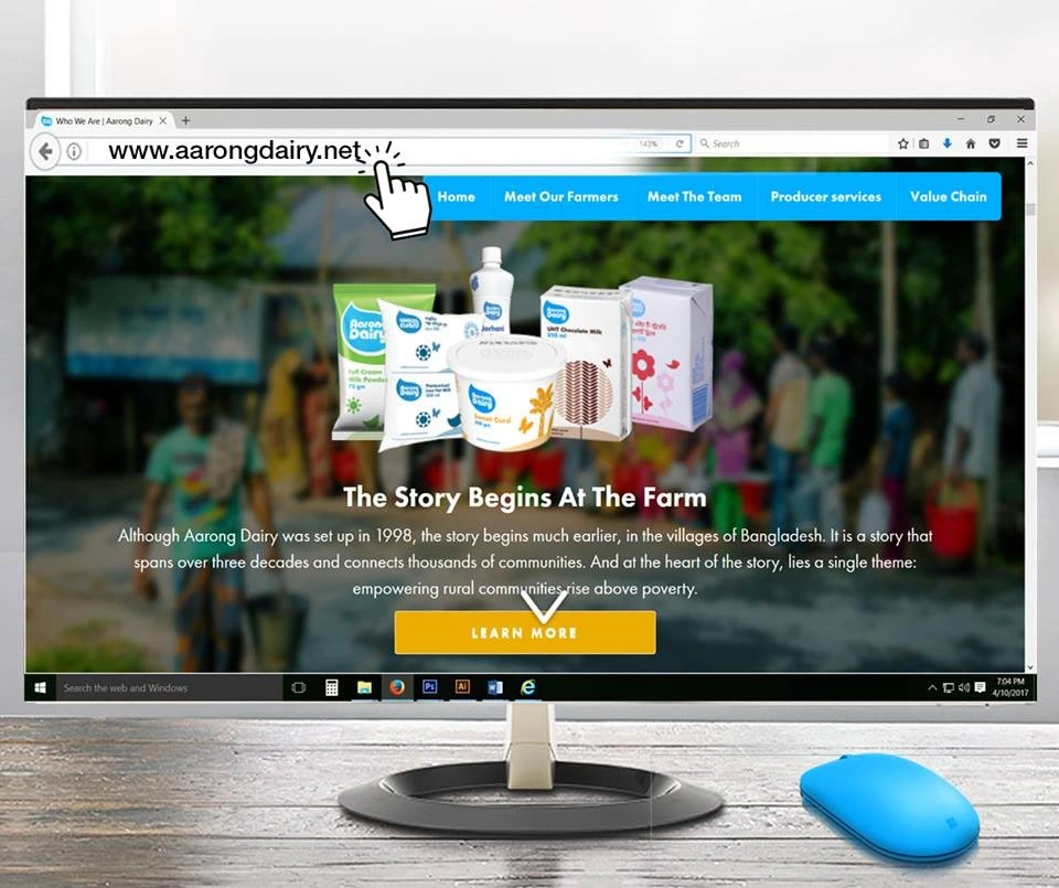Aarong Dairy brand launch visual